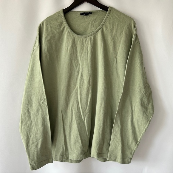 ASOS Tops - ASOS DESIGN Women’s Green Oversized Long Sleeve T-Shirt Size Small